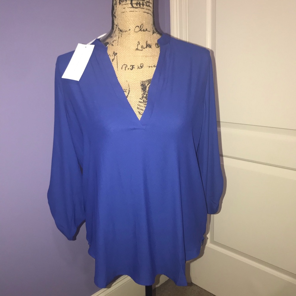 Brand new with tags Lush blue blouse